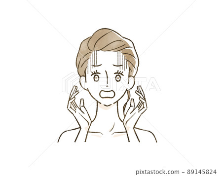 A woman who is shocked 89145824