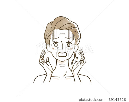 Women shocked by skin aging 89145828