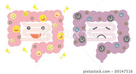 健康和不健康的大腸 89147516