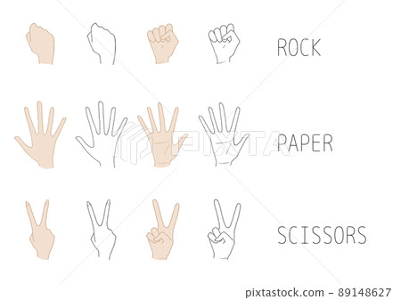 石頭,紙,剪刀 石頭,紙,剪刀(矢量圖) 石頭,紙,剪刀 石頭,紙,剪刀(矢量圖) 89148627
