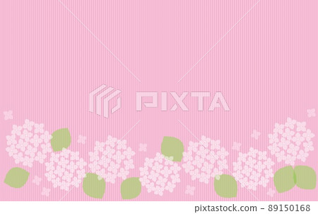 Hydrangea stripe frame 89150168
