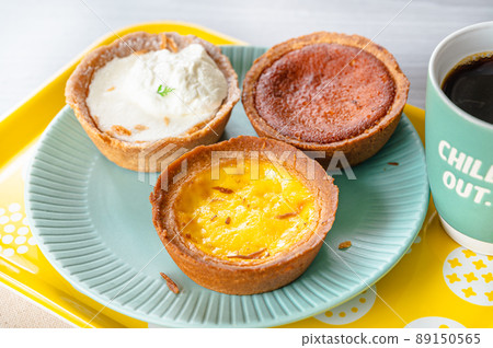 西式點心撻3種和咖啡 89150565