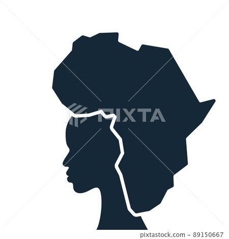 African continent black woman background 89150667