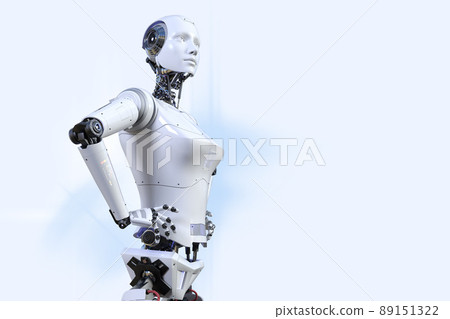 科幻未來派 AI android 正在尋找和思考未來。 科幻未來派 AI android 正在尋找和思考未來。 89151322