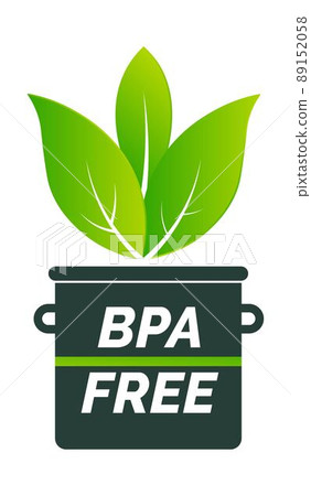BPA free non toxic plastic material safety vector BPA free non toxic plastic material safety vector 89152058