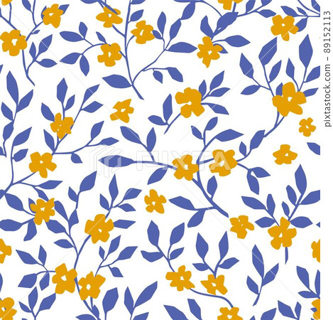 Flowers in blossom, twigs and branches vector Flowers in blossom, twigs and branches vector 89152113