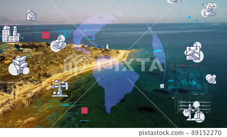 Sustainable society concept. Environmental technology. Sustainable development goals. SDGs. High quality photo 89152270