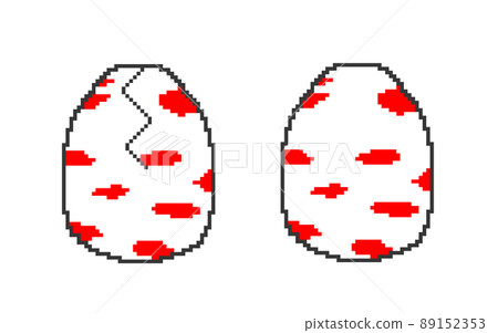 像素藝術蛋（紅色） 89152353
