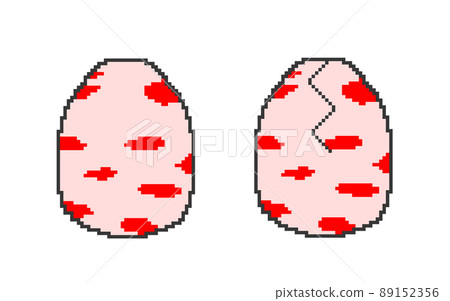 像素藝術蛋（紅色） 89152356