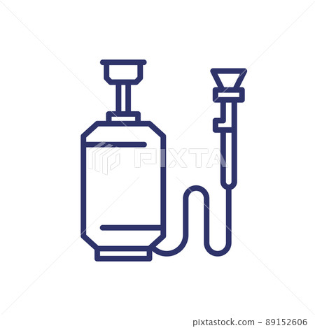pesticide sprayer, insecticide line icon 89152606