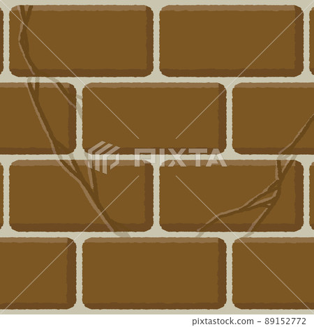 Simple cracked brick (ocher) 89152772
