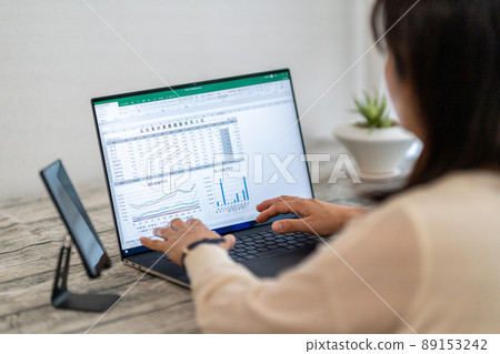 General affairs accounting office work sales office general office work staff spreadsheet graph 89153242