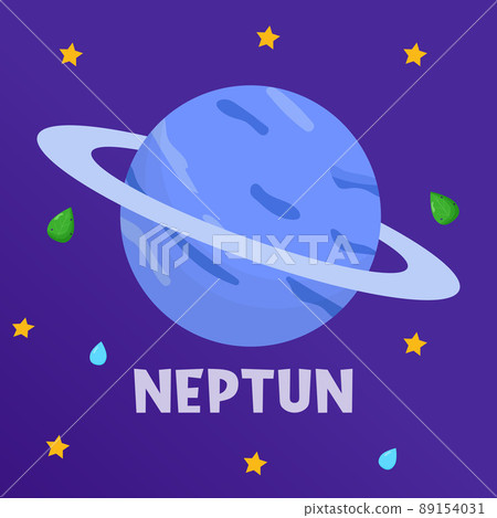 Neptun. Type of planets in the solar system. Space. Flat vector illustration Neptun. Type of planets in the solar system. Space. Flat vector illustration 89154031