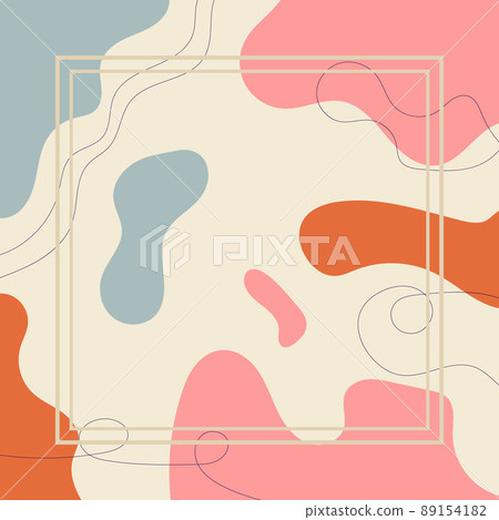 Fluid style poster. Abstract graphic elements. Ideal for party, banner, print, promotion, sale, ad, web, social media. 89154182