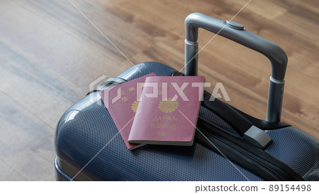 Passport and suitcase Passport and suitcase 89154498