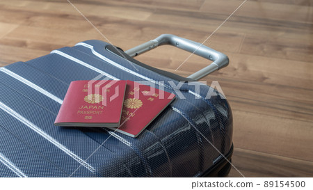 Passport and suitcase 89154500