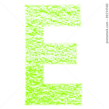 用蠟筆繪製的字母 F 大寫綠色背景 白色高分辨率通行證 其他顏色可選 89154580