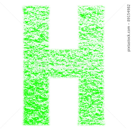 Alphabet drawn with crayon H Uppercase green Background white With high resolution pass Other colors available Alphabet drawn with crayon H Uppercase green Background white With high resolution pass Other colors available 89154982