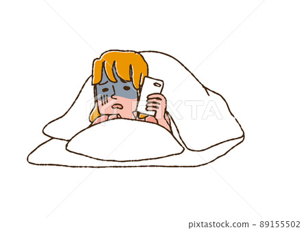 一個生病的女人,用蒲團打電話給某人,一個滑稽的手寫人物矢量圖,一個溫暖的線條畫 一個生病的女人,用蒲團打電話給某人,一個滑稽的手寫人物矢量圖,一個溫暖的線條畫 89155502