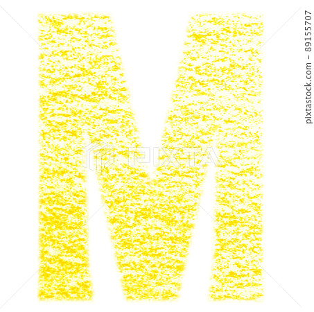 Alphabet drawn with crayon M Uppercase Yellow Background White With high resolution pass Other colors available Alphabet drawn with crayon M Uppercase Yellow Background White With high resolution pass Other colors available 89155707