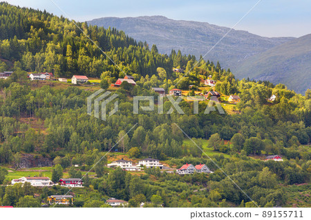 Norway, Olden nordic village landscape 89155711