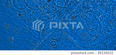 transparent dark blue clear calm water surface texture banner 89156032