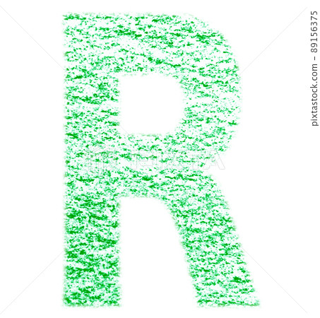 用蠟筆繪製的字母 R 大寫綠色 背景白色 高分辨率通行證 其他顏色可選 用蠟筆繪製的字母 R 大寫綠色 背景白色 高分辨率通行證 其他顏色可選 89156375