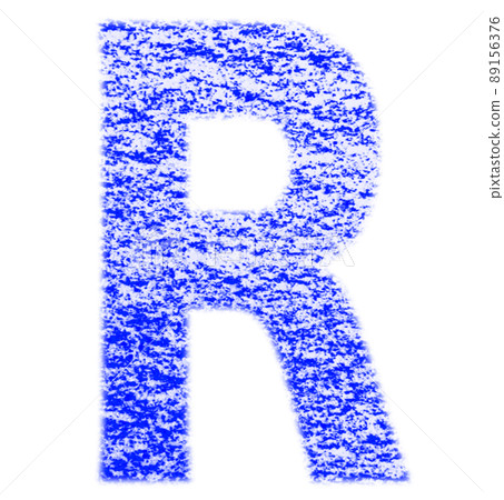 用蠟筆繪製的字母 R 大寫藍色 背景白色 高分辨率通行證 其他顏色可選 用蠟筆繪製的字母 R 大寫藍色 背景白色 高分辨率通行證 其他顏色可選 89156376
