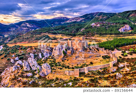 Loarre Castle at sunset. Huesca Province - Aragon, Spain Loarre Castle at sunset. Huesca Province - Aragon, Spain 89156644