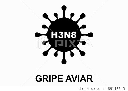Avian influenza (H3N8). Human cases of avian complaint H3N8. Bird flu virus illustration. H5N1 bird flu epidemic disease. Chinese pandemic danger. Viruses from animals to people. Virus design. Avian influenza (H3N8). Human cases of avian complaint H3N8. Bird flu virus illustration. H5N1 bird flu epidemic disease. Chinese pandemic danger. Viruses from animals to people. Virus design. 89157243