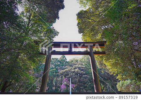 滋賀近江神宮第二鳥居 滋賀近江神宮第二鳥居 89157319