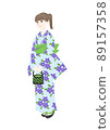 A woman in a yukata 89157358