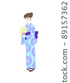 A woman in a yukata 89157362