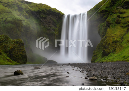 Skogafoss waterfall in southern Iceland Skogafoss waterfall in southern Iceland 89158147