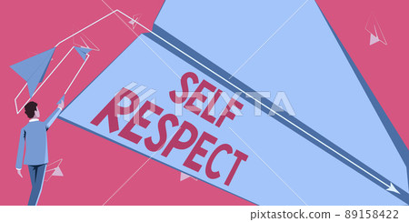 Conceptual caption Self Respect. Conceptual photo Pride and confidence in oneself Stand up for yourself Man flies paper plane representing innovative plans achieving goals. Conceptual caption Self Respect. Conceptual photo Pride and confidence in oneself Stand up for yourself Man flies paper plane representing innovative plans achieving goals. 89158422