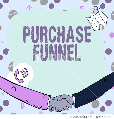 Sign displaying Purchase Funnel. Business showcase consumer model which illustrates customer journey Empty frame decorated with communication symbols represent business meeting Sign displaying Purchase Funnel. Business showcase consumer model which illustrates customer journey Empty frame decorated with communication symbols represent business meeting 89158848