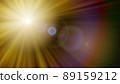 太陽和鏡頭光暈的圖形素材（鏡頭光暈、光線、漏光） 89159212