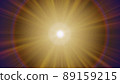太陽和鏡頭光暈的圖形素材（鏡頭光暈、光線、漏光） 89159215