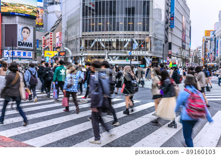 Japan's Tokyo cityscape XE, threat of new mutant strains ..., Shibuya is a threatening crowd. 7th wave ... Nightmare again ... = April 20 Japan's Tokyo cityscape XE, threat of new mutant strains ..., Shibuya is a threatening crowd. 7th wave ... Nightmare again ... = April 20 89160103