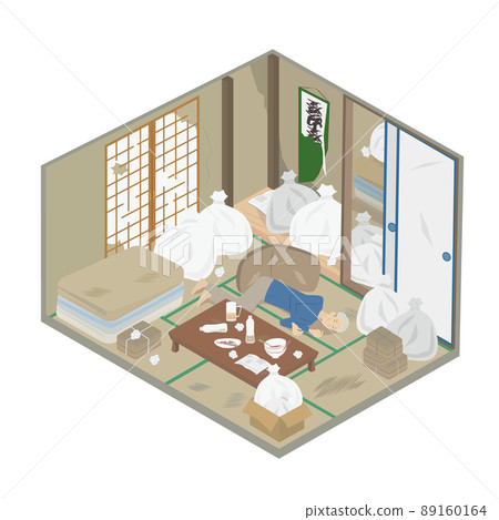 A senior man who died lonely in a Japanese-style room at home 89160164