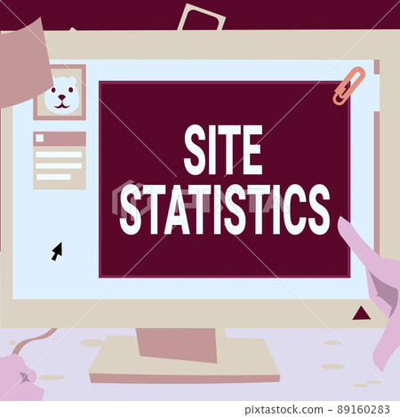 Handwriting text Site Statistics. Word for measurement of behavior of visitors to certain website Hand Touching Desktop Inside Web Browser Showing Recent Technology. Handwriting text Site Statistics. Word for measurement of behavior of visitors to certain website Hand Touching Desktop Inside Web Browser Showing Recent Technology. 89160283