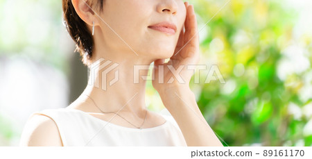 Beauty fresh green women UV rays 89161170