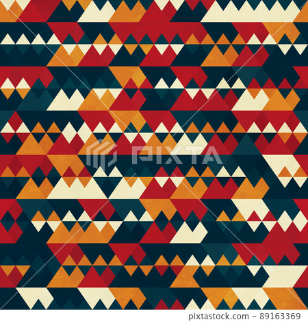 Retro triangle seamless pattern. Retro triangle seamless pattern. 89163369