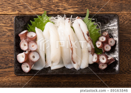 Live octopus sashimi from Hokkaido Live octopus sashimi from Hokkaido 89163846