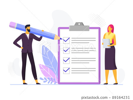 Businessman checklist concept, daily business plan of tasks Businessman checklist concept, daily business plan of tasks 89164231