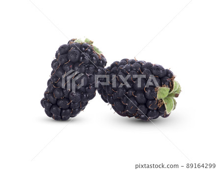 blackberry fruit isolated on white background 89164299