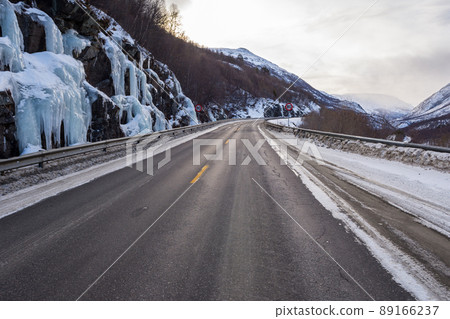 Frozen Road, Norway 89166237