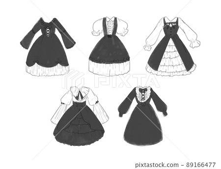 黑色女僕衣服的插圖集 89166477