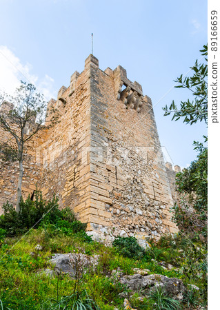 Walls of Castell Capdepera, Majorca 89166659