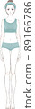 Female whole body 89166786